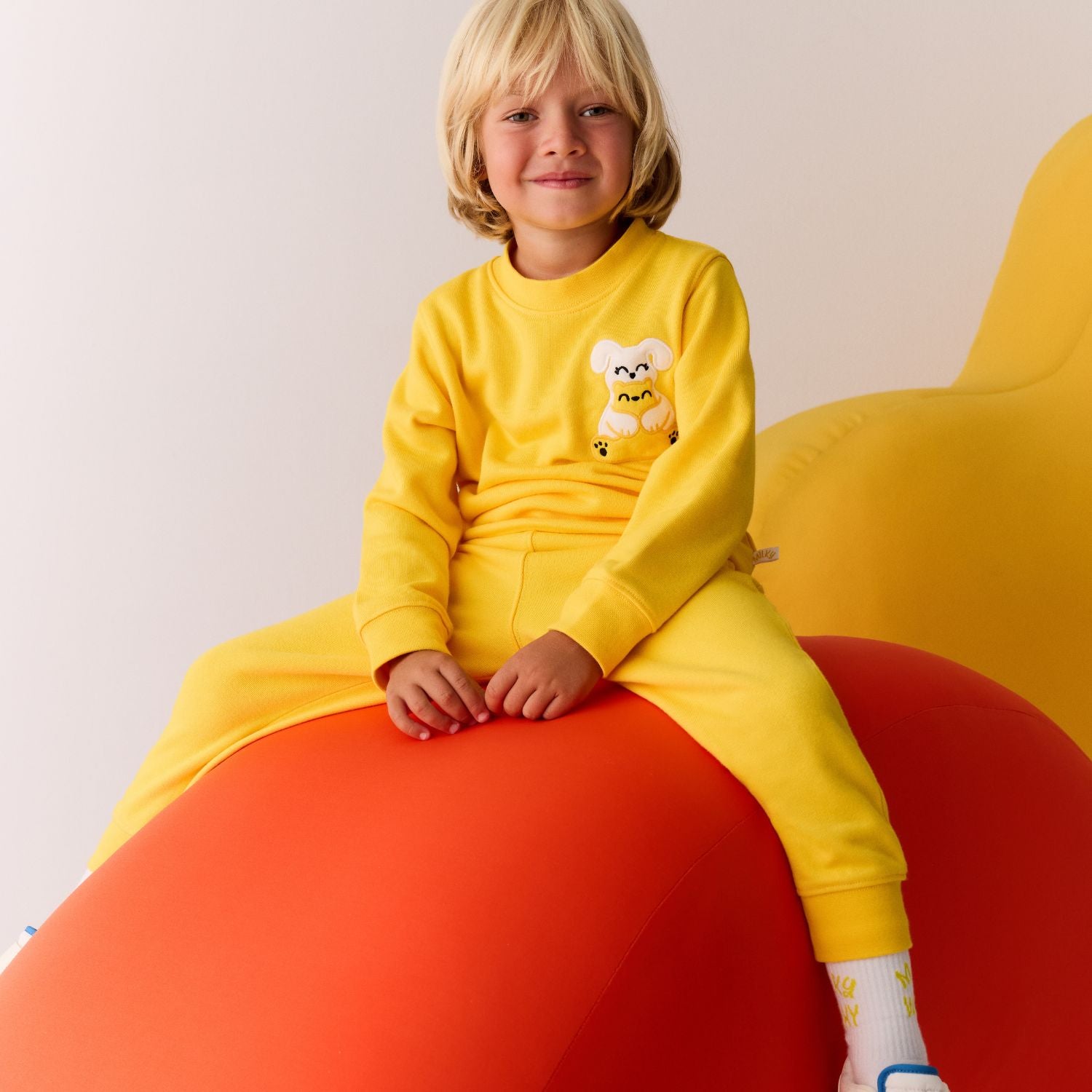 Squeaky Yellow Crew Neck Sweatshirt