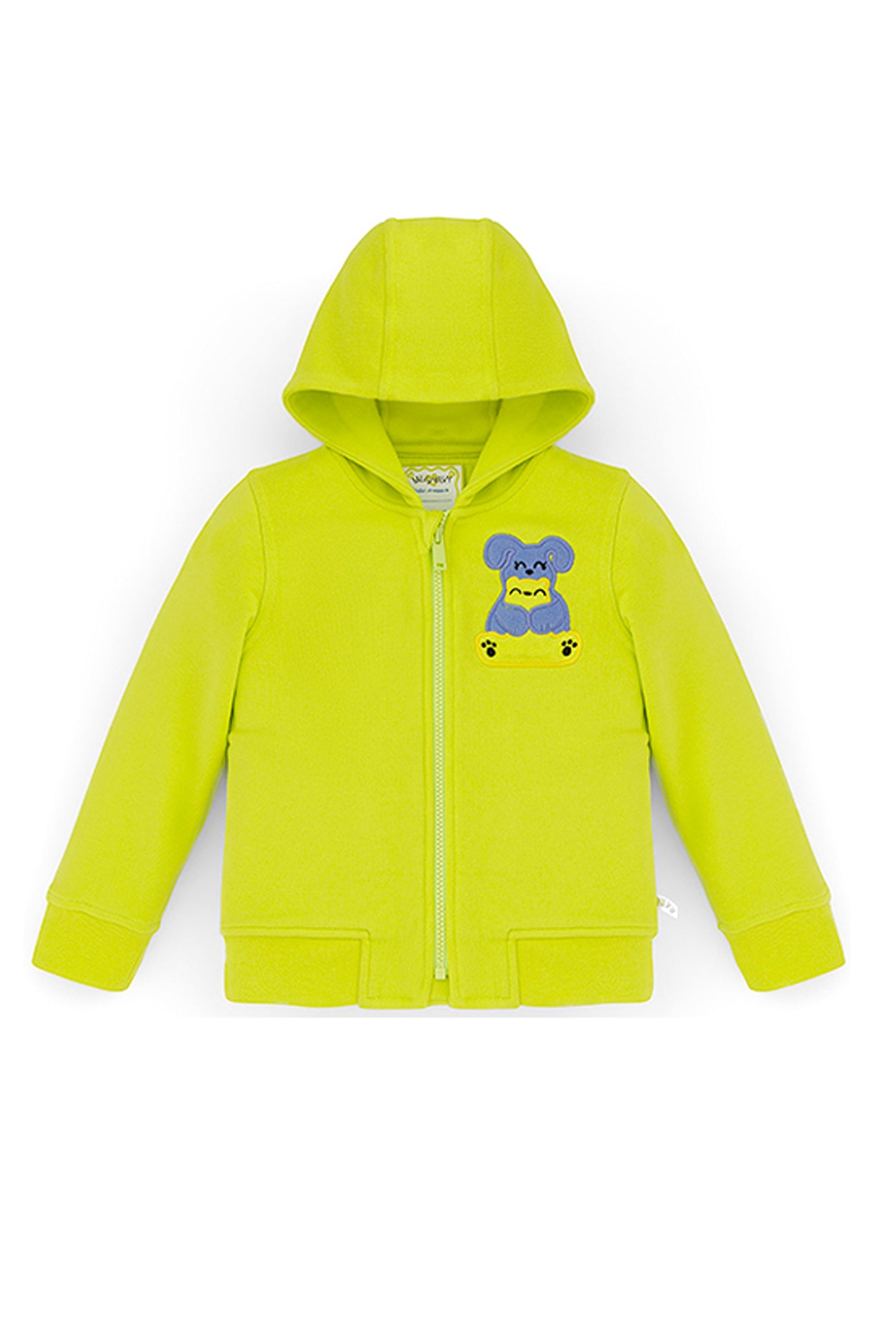 Ses Çıkaran LIME Fermuarlı Kapüşonlu SWEATSHIRT