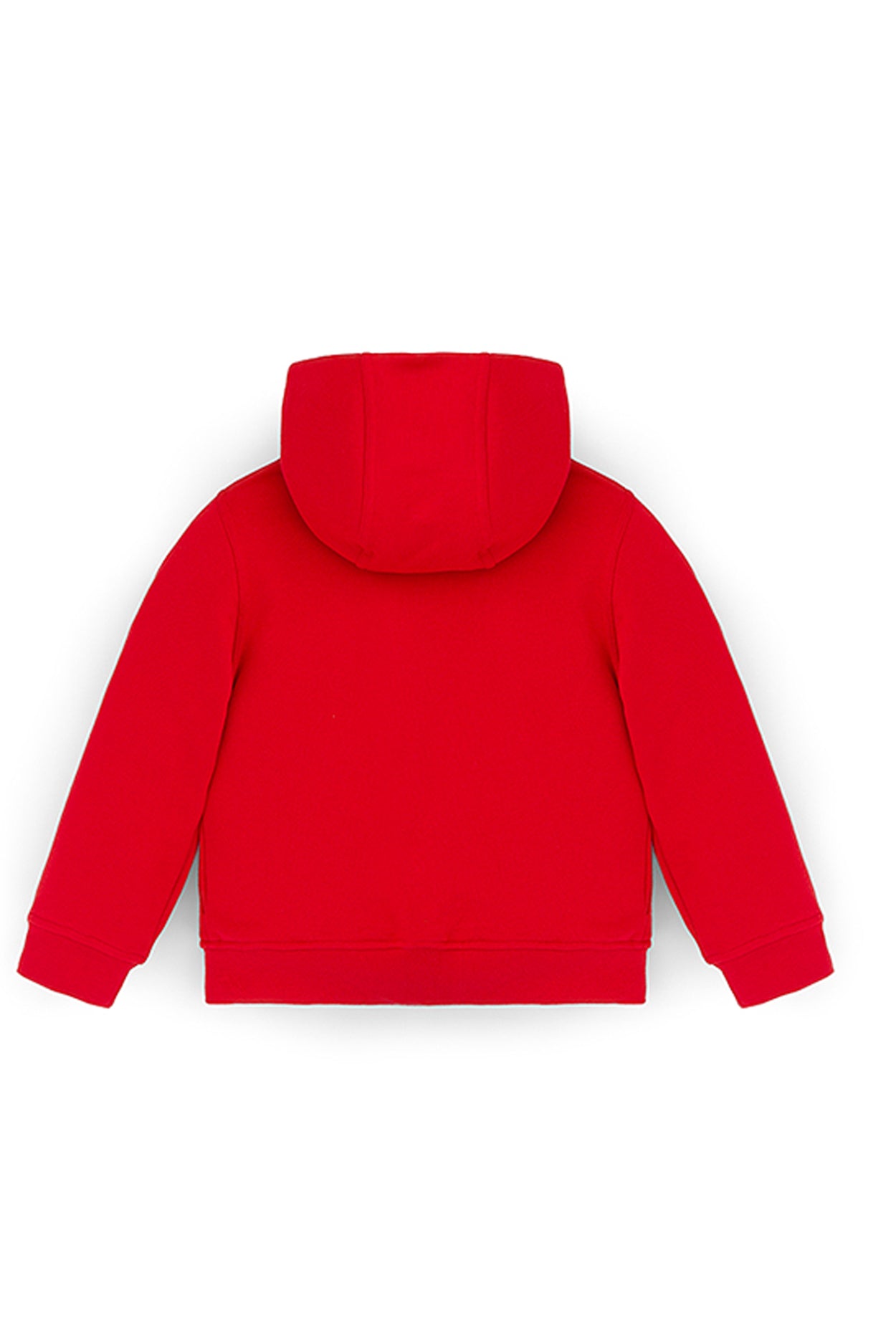 Ses Çıkaran Kırmızı Fermuarlı Kapüşonlu SWEATSHIRT