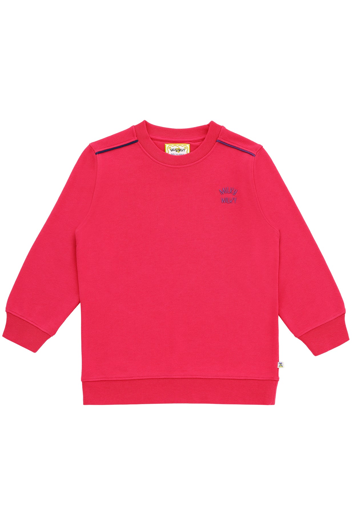 Kız Çocuk Fuşya Bisiklet Yaka SWEATSHIRT