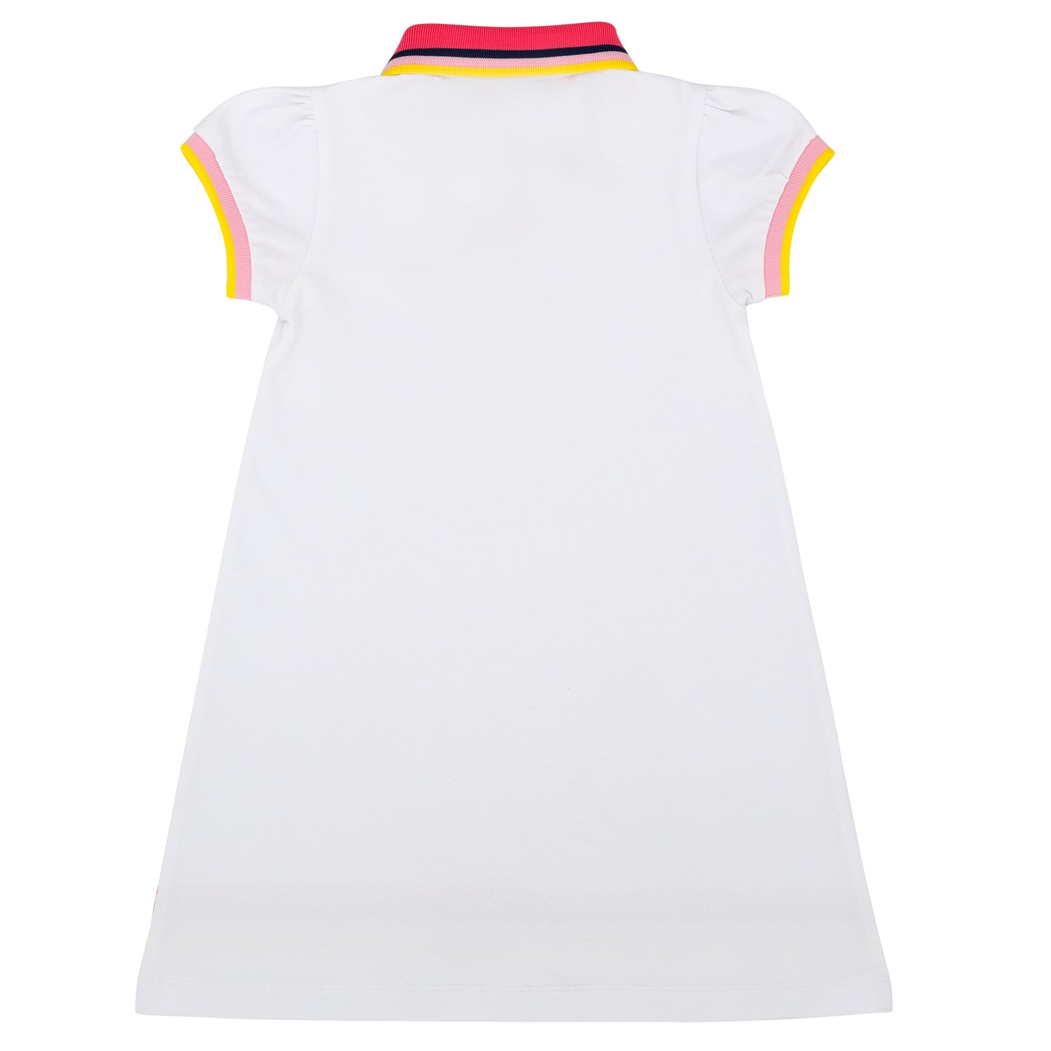 Çok renkli polo yaka elbise