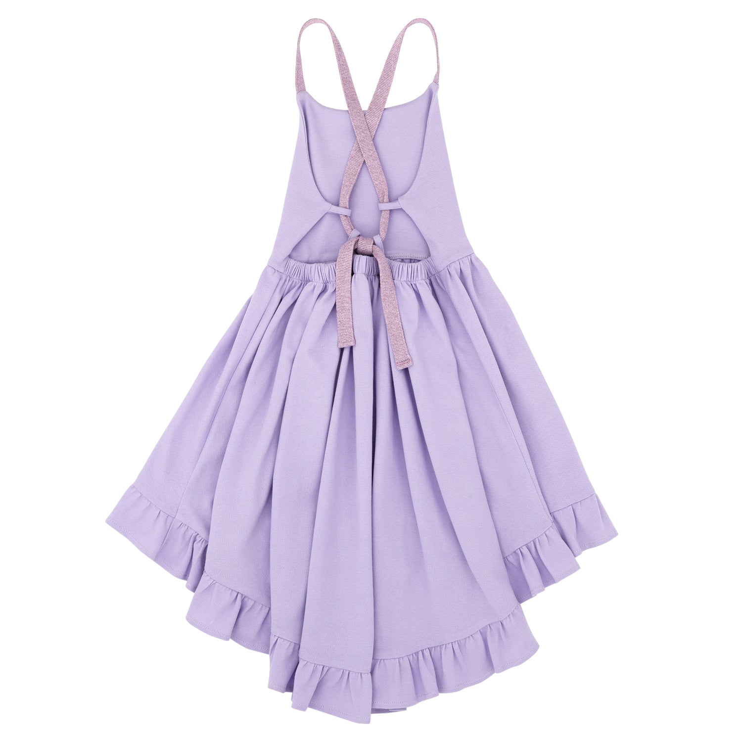 Simli askılı sırt dekolteli elbise