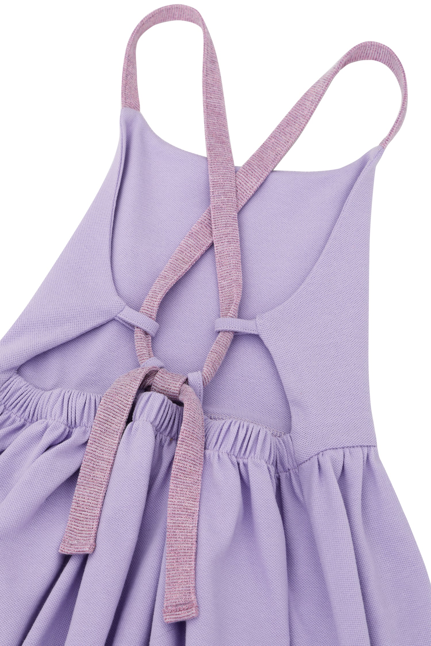 Simli askılı sırt dekolteli elbise