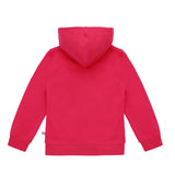 Ses Çıkaran Fuşya Fermuarlı Kapüşonlu Sweatshirt