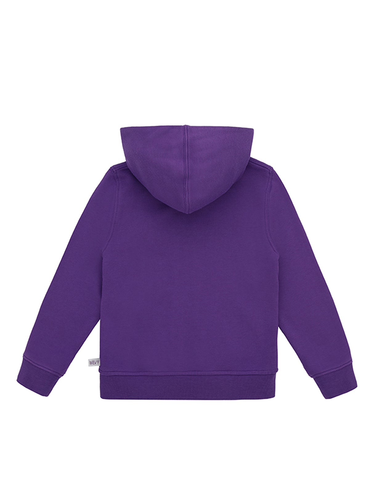 Ses Çıkaran Mor Fermuarlı Kapüşonlu Sweatshirt