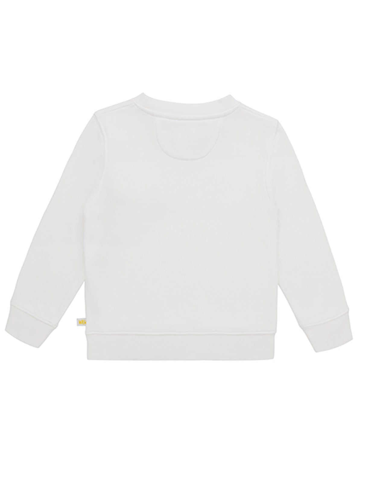 Ses Çıkaran Beyaz Bisiklet Yaka Sweatshirt