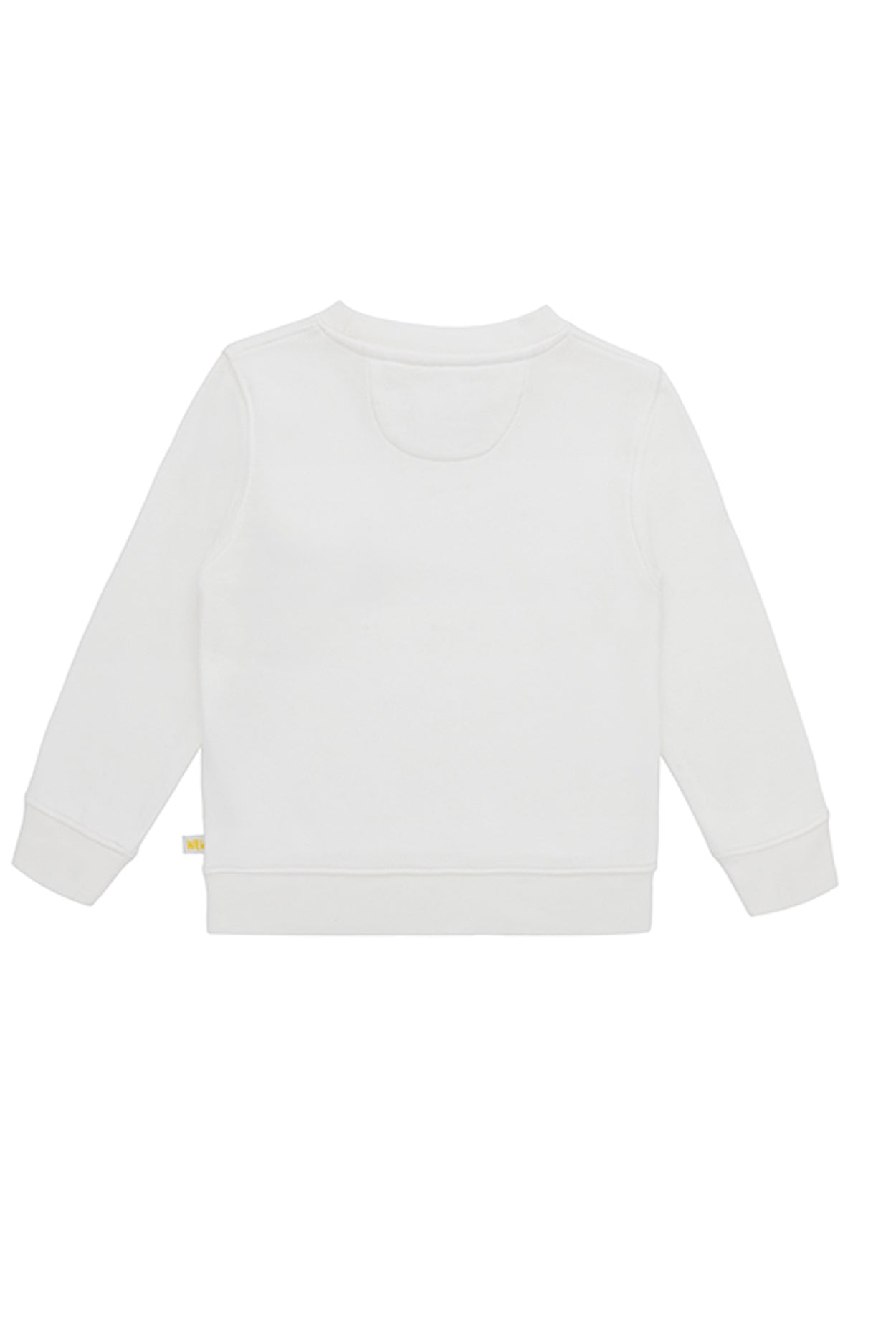 Ses Çıkaran Beyaz Bisiklet Yaka SWEATSHIRT