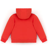 Ses Çıkaran Turuncu Fermuarlı Kapüşonlu Sweatshirt