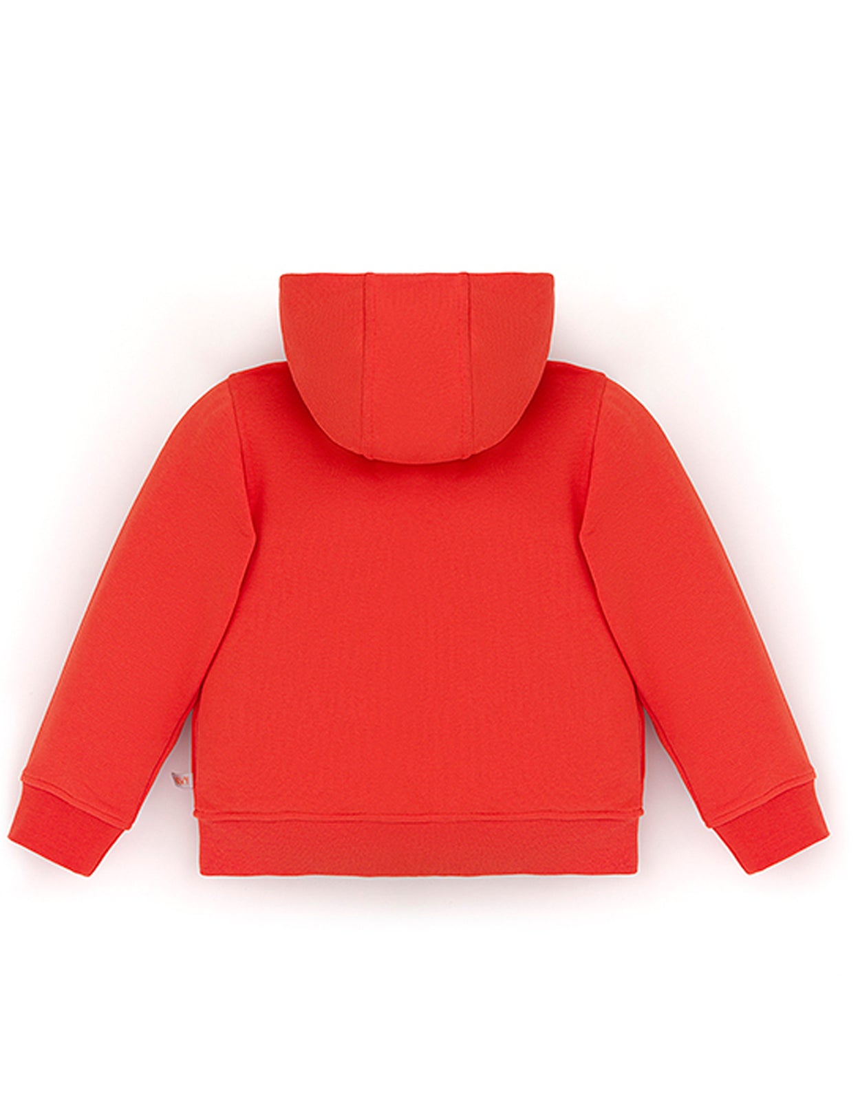 Ses Çıkaran Turuncu Fermuarlı Kapüşonlu Sweatshirt