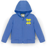 Ses Çıkaran Lila Fermuarlı Kapüşonlu Sweatshirt