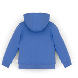 Ses Çıkaran Lila Fermuarlı Kapüşonlu Sweatshirt