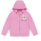 Squeaky Pink Zipped Hoodie Sweatshirt