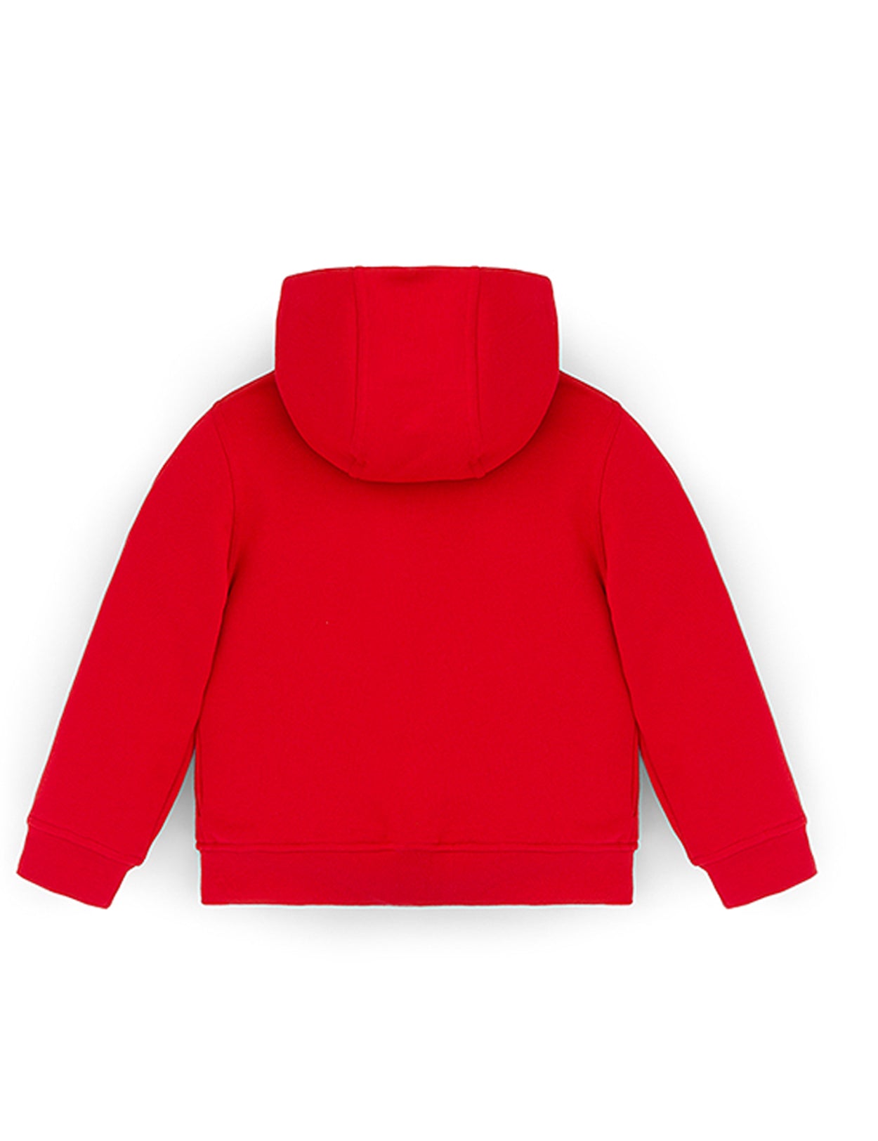 Ses Çıkaran Kırmızı Fermuarlı Kapüşonlu Sweatshirt