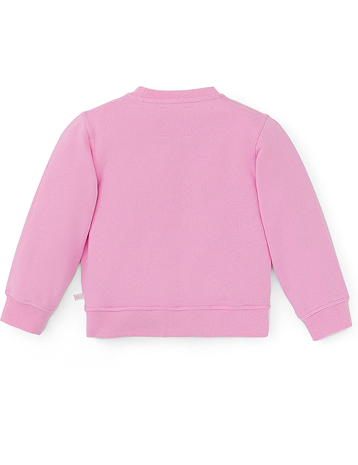Ses Çıkaran Pembe Bisiklet Yaka Sweatshirt