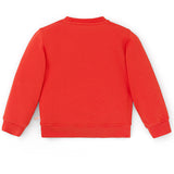 Ses Çıkaran Turuncu Bisiklet Yaka Sweatshirt
