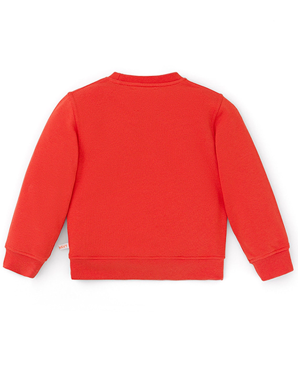 Ses Çıkaran Turuncu Bisiklet Yaka Sweatshirt