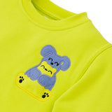 Ses Çıkaran LIME Bisiklet Yaka Sweatshirt