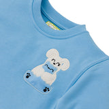 Ses Çıkaran Bebek Mavisi Bisiklet Yaka Sweatshirt
