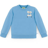 Ses Çıkaran Bebek Mavisi Bisiklet Yaka Sweatshirt