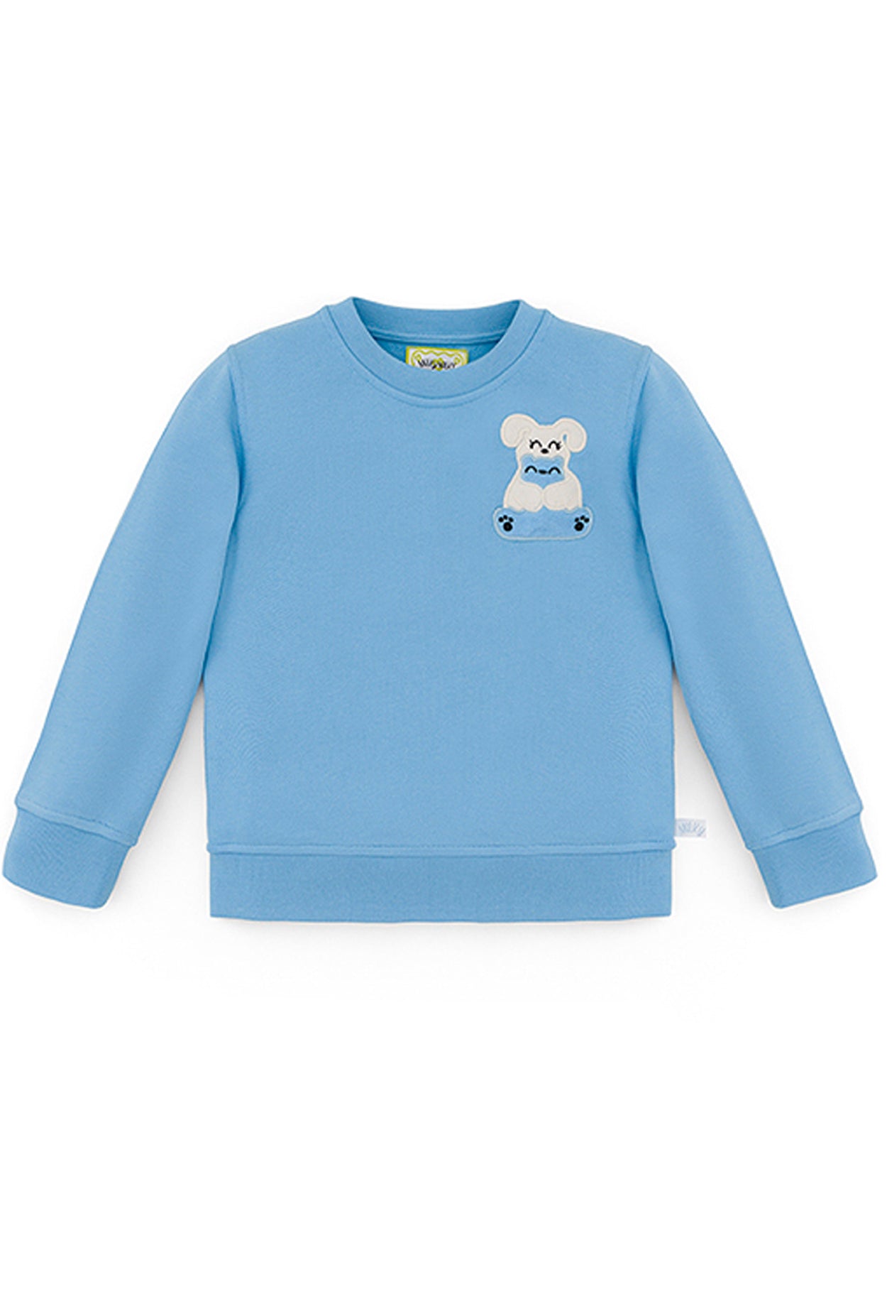 Ses Çıkaran Bebek Mavisi Bisiklet Yaka SWEATSHIRT