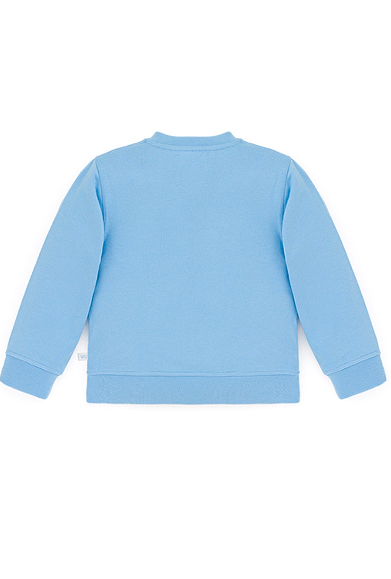 Ses Çıkaran Bebek Mavisi Bisiklet Yaka SWEATSHIRT