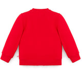 Ses Çıkaran Kırmızı Bisiklet Yaka Sweatshirt