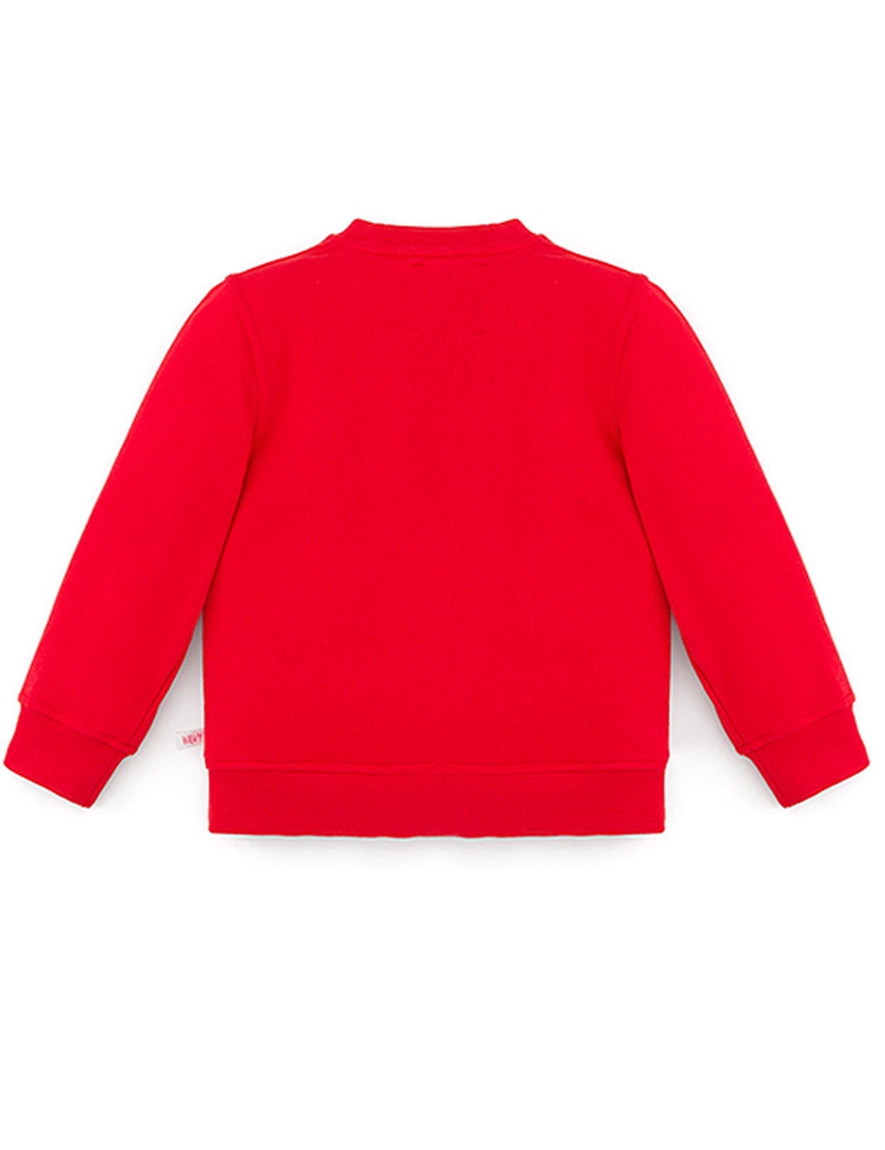 Ses Çıkaran Kırmızı Bisiklet Yaka Sweatshirt