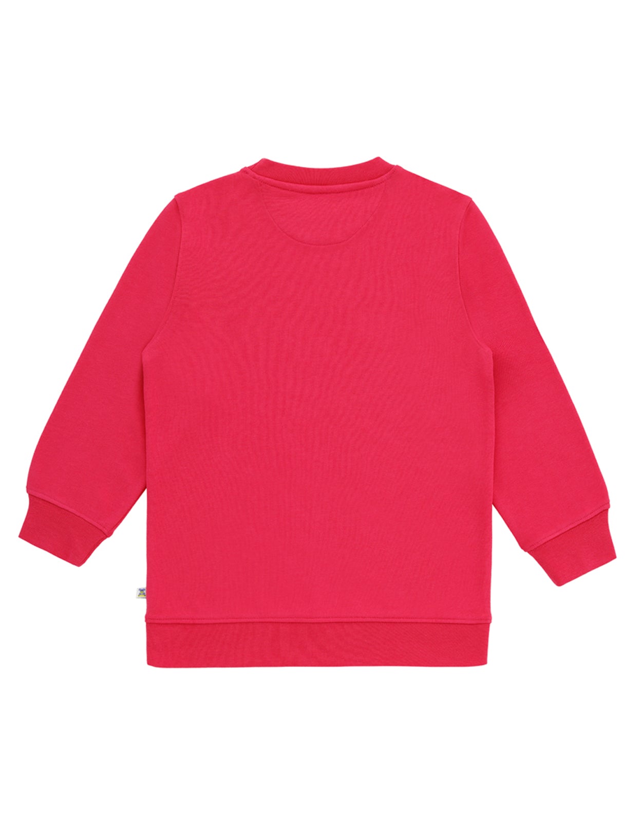Kız Çocuk Fuşya Bisiklet Yaka Sweatshirt