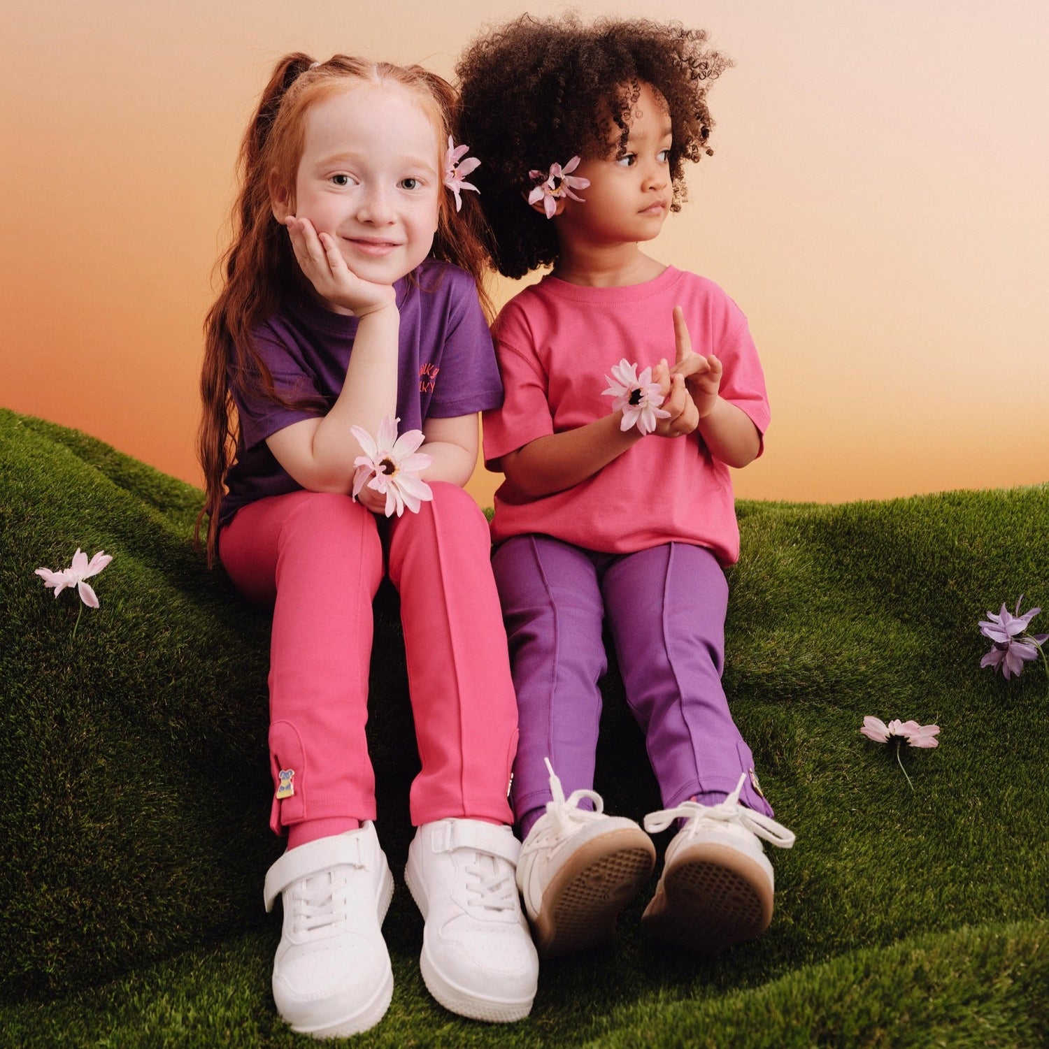 Mor Kız Çocuk Tayt