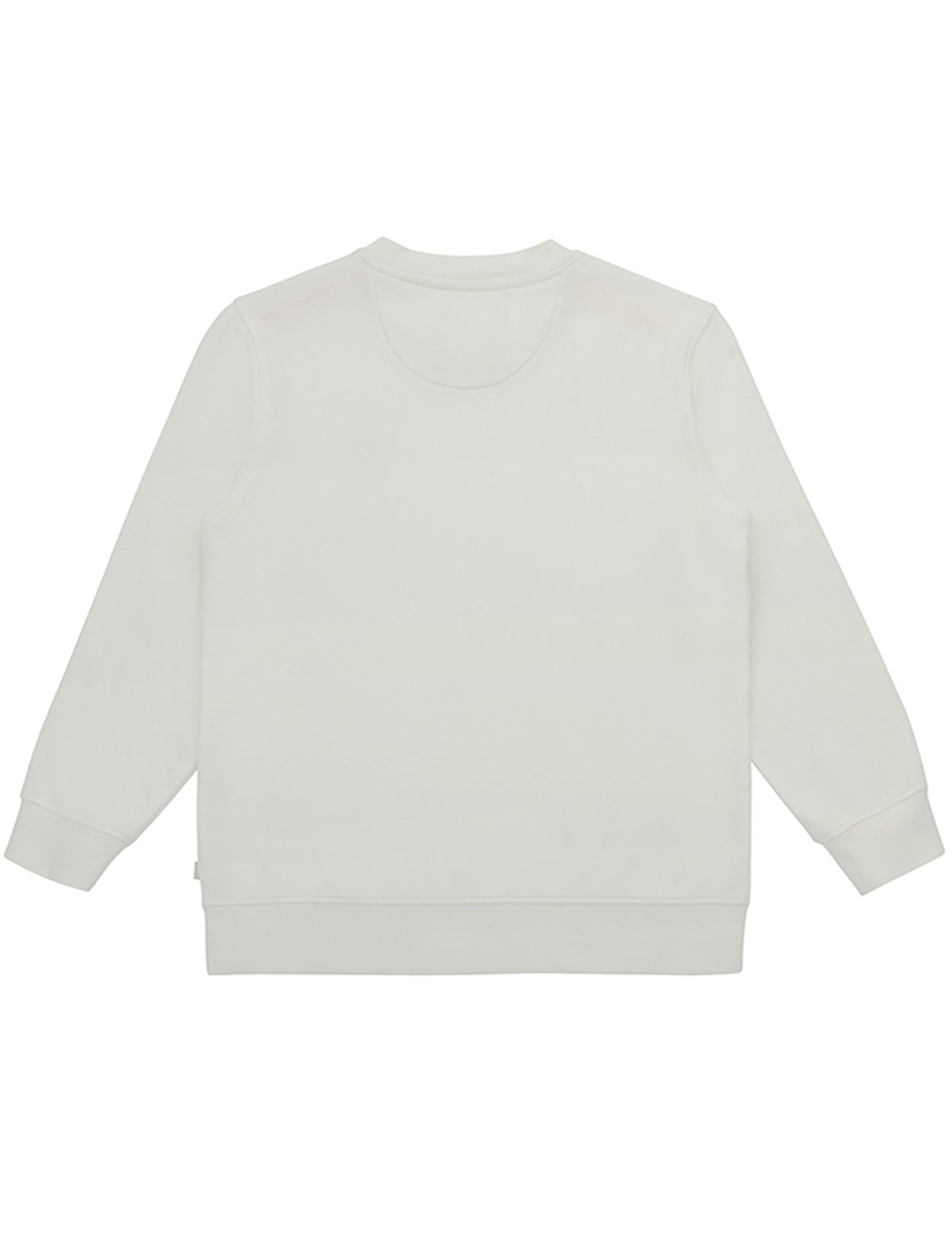 Erkek Çocuk Beyaz Bisiklet Yaka Sweatshirt