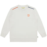Erkek Çocuk Beyaz Bisiklet Yaka Sweatshirt