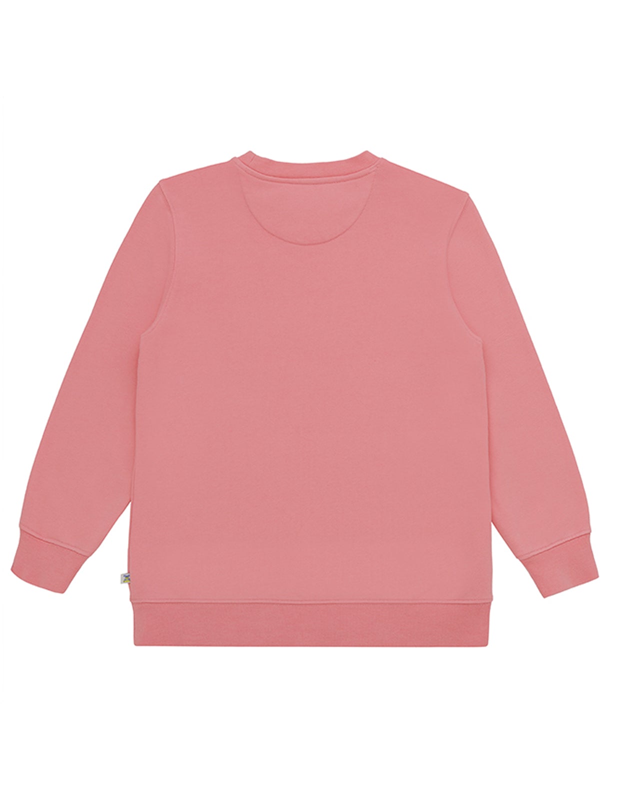 Kız Çocuk Pembe Bisiklet Yaka Sweatshirt
